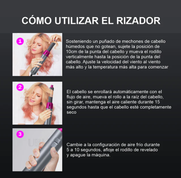 Set Cepillo Secador 5 En 1 Hot Air Style