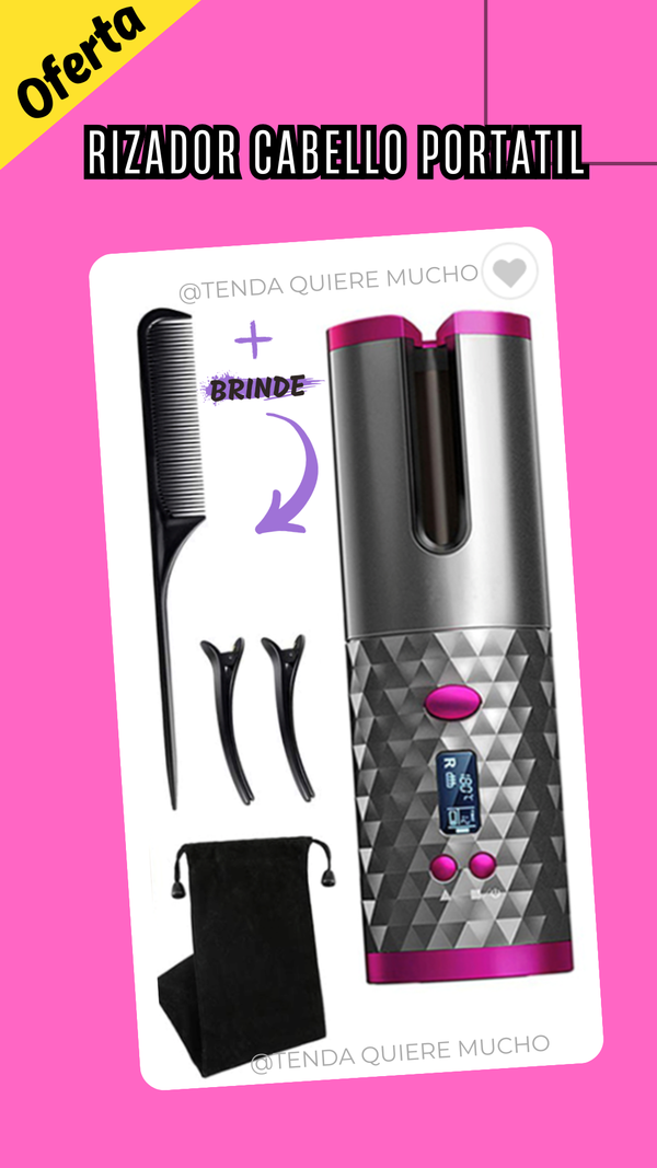 Rizador de rizos  Portátil Eléctrico Inalámbrico - Premium